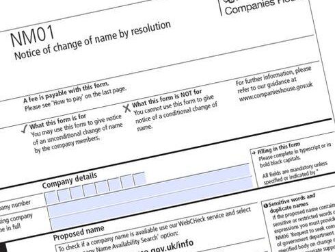 Cómo cambiar el nombre de una empresa en Reino Unido