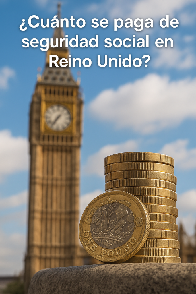 imagen que expresa, cuanto se debe pagar de seguridad social en el reino unido